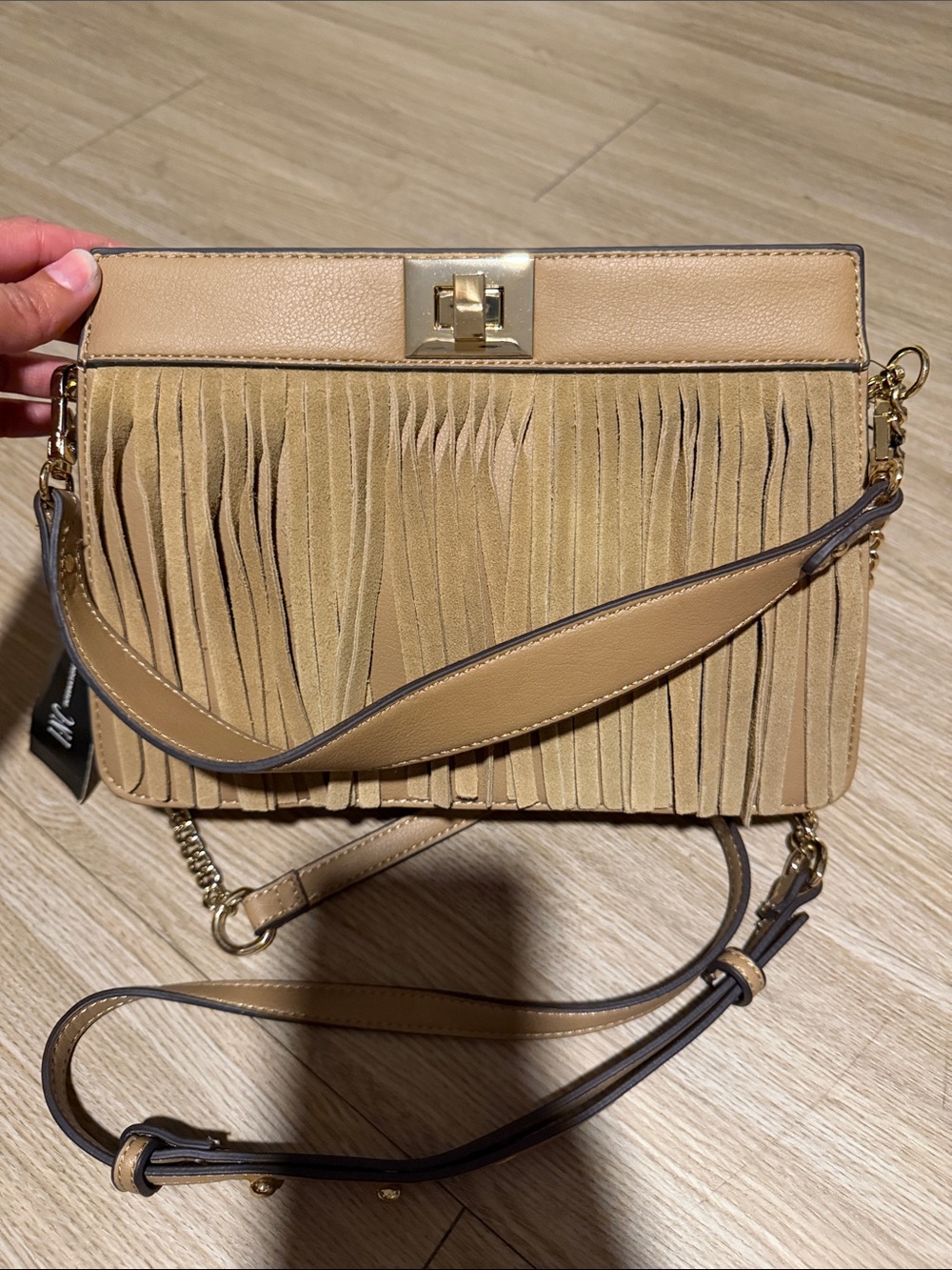 I.N.C International Concepts Pixiee Camel Satchel/Crossbody NWT - Picture 2 of 15